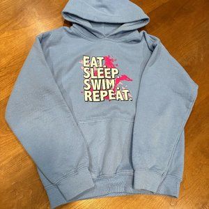 Eat Sleep Swim Repeat Hoodie Size Youth Medium